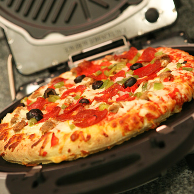 HULK HOGANS™ Ultimate Grill - Its a grill, skillet, panini sandwich press, and you can even use it to bake pizza or cookies! Features interchangeable plates and dual temperature controls. 
